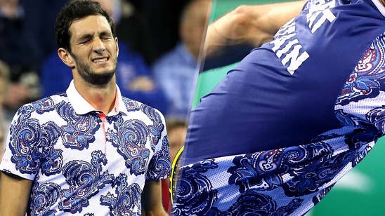 James Ward's Ted Baker kit nearly steals Davis Cup show