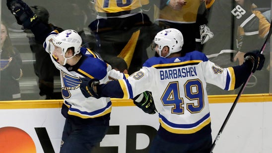 Tarasenko's hat trick lifts Blues to 5-4 overtime victory over Predators
