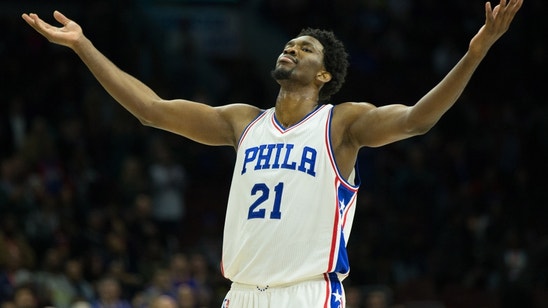 Joel Embiid returns to 76ers lineup, posterizes Nene on first possession