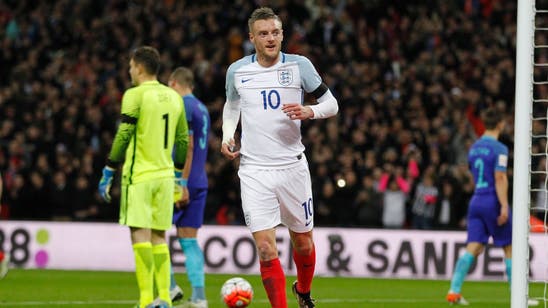 Leicester striker Vardy says he'll play anywhere for England