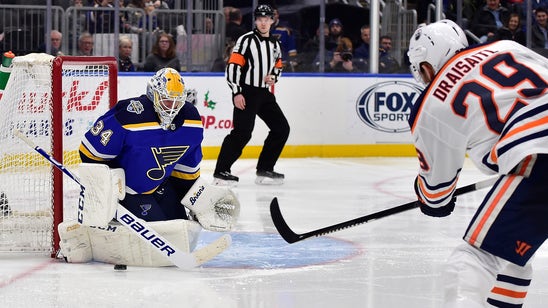 Blues complete four-game homestand sweep with 2-1 win over Oilers