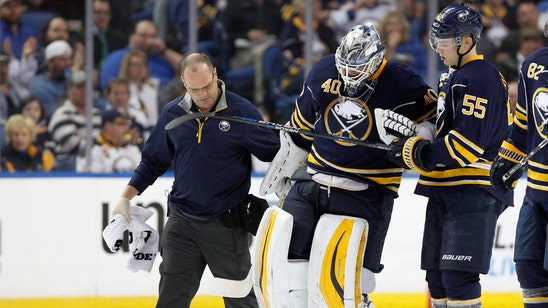 Buffalo Sabres' Robin Lehner exits game with lower body injury