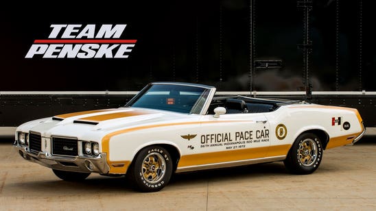 Penske Indy 500 pace cars on display at Woodward Dream Cruise
