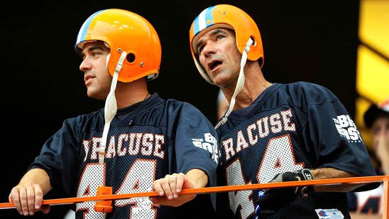 Video: Syracuse breaks out the whupping sticks