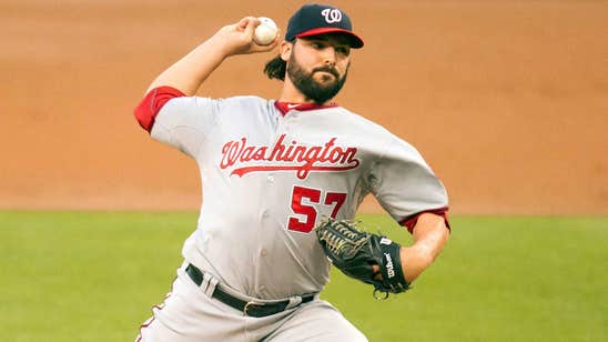 Nationals pitcher's daughter fills out lineup card for Take Your Kid To Work Day