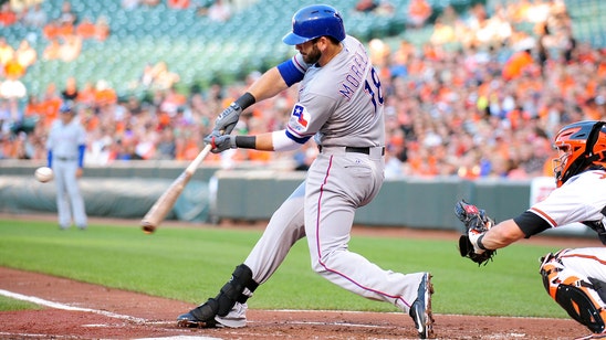 Moreland hits two homers as Rangers beat Orioles