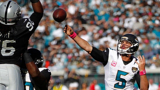 Jaguars coach says he hasn't lost confidence in struggling QB Blake Bortles