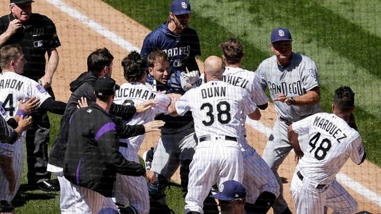 Benches clear in Colorado as Perdomo pitch sails behind Arenado