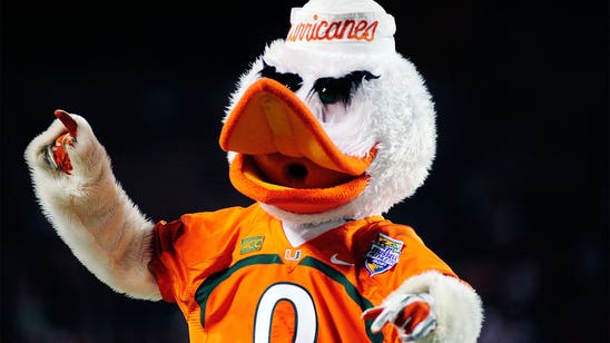Miami mascot leads group of kids in doing 'Whip' (VIDEO)