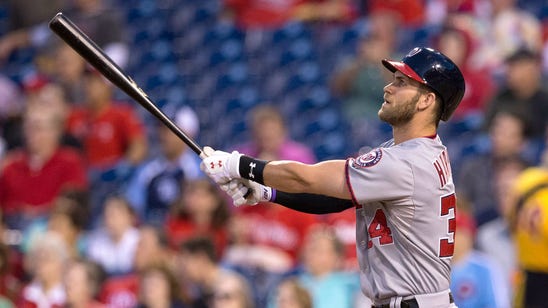 Watch: Harper pranks Phanatic, crushes 2 HRs, makes Nats history