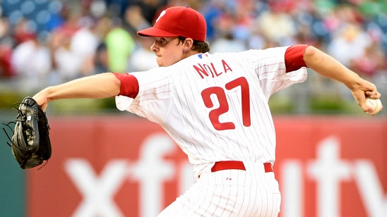 For Sale (by teammates): Phillies rookie pitcher Nola's first hit ball