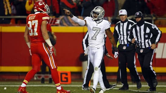 Marquette King, via Twitter, Clowns on Travis Kelce