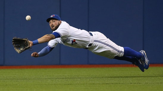 Kevin Pillar crashed head-first into the wall to make an amazing catch