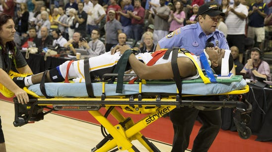 Grady removed on stretcher; Shox lose second straight, 64-60 to Alabama