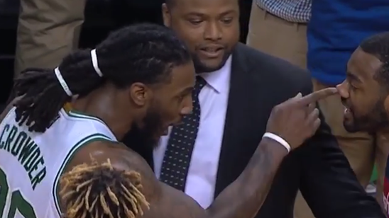 John Wall and Jae Crowder engage in physical altercation following final buzzer