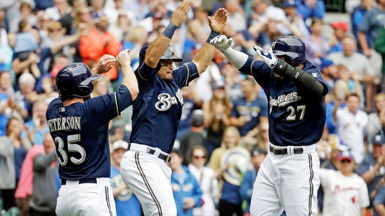 Gomez hits two home runs, Brewers beat Braves 6-5
