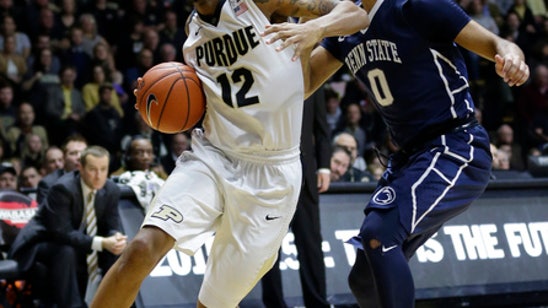 No. 24 Purdue dominates middle in 74-57 rout of Penn State