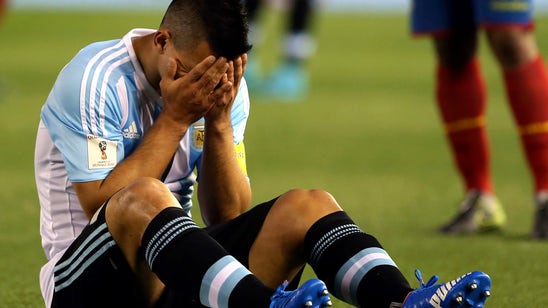 Argentina's Aguero injures hamstring, faces spell out