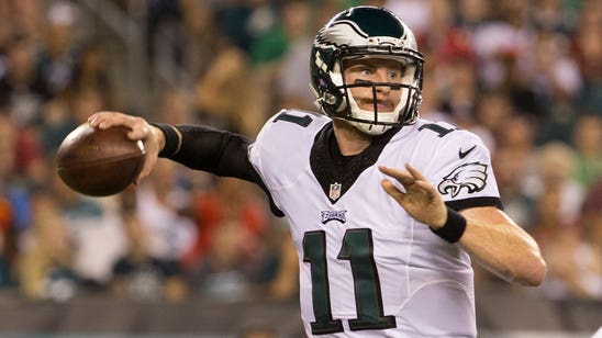 Robert Griffin gives some advice to Eagles rookie QB Carson Wentz