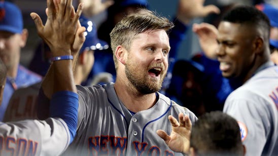 Mets win at Dodgers 2-1 on sac fly, no decision for Kershaw
