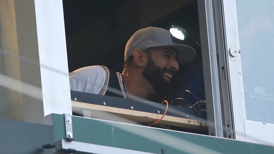 Jose Bautista hilariously serves as PA announcer while serving 1-game suspension