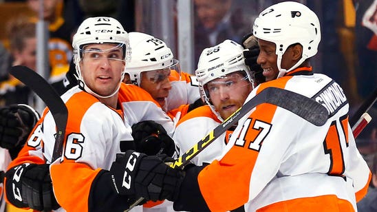 Flyers, down 2 goals in third, come back for OT win over Bruins