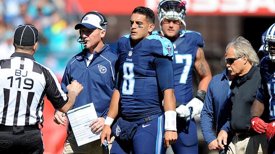 Marcus Mariota will sit out Sunday's game against the Falcons