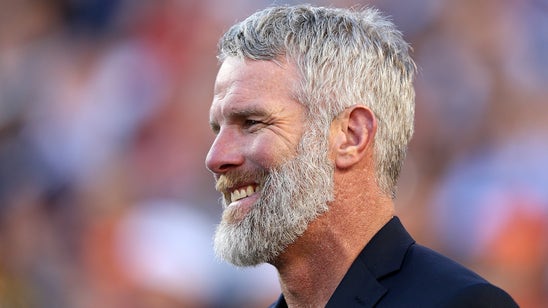 Brett Favre cracks a joke when asked about being the Cowboys' backup QB