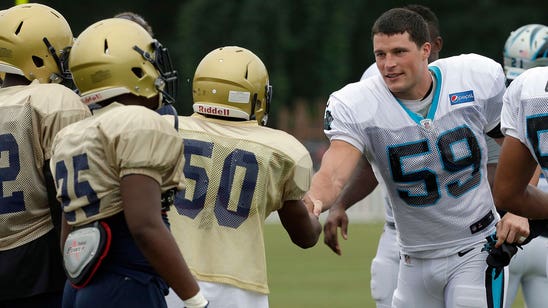 Panthers share practice with high school team