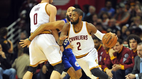 WATCH: LeBron hands Kyrie Irving his first two points in injury return