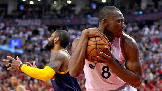 Cavaliers' Jones suspended 1 game for groin shot to Raptors' Biyombo