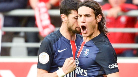 Paris Saint-Germain salvage draw at Reims with goal from Edinson Cavani