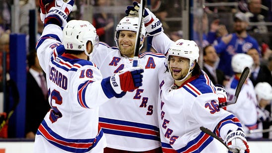 Rangers score 3 third-period goals in 1:17 for win over Blue Jackets