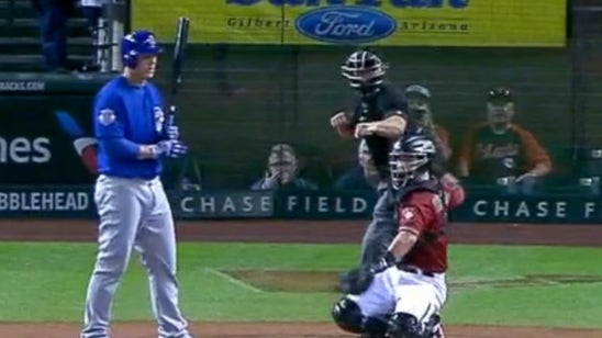 Ump mistakenly rings up Cubs 1B Anthony Rizzo after two strikes