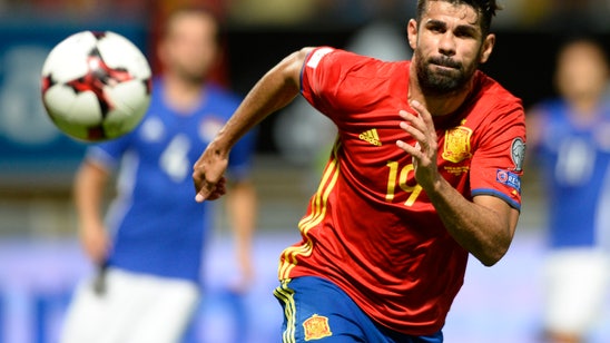 Diego Costa heads a brace for Spain, data drop ensues (Video)