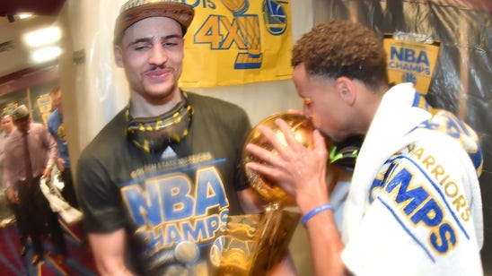 Warriors' Klay Thompson returns to Washington St. with Larry O'Brien trophy