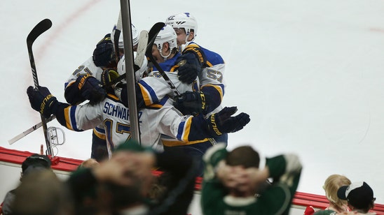 Blues grind out 2-1 victory over Wild, take 2-0 lead in series
