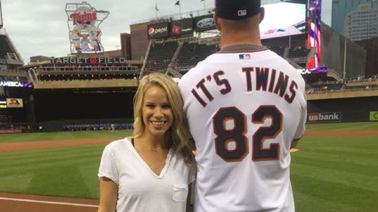 Kyle Rudolph makes special announcement at Twins game