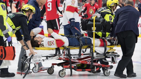 Panthers forward Vincent Trocheck back on ice 6 weeks after ankle fracture, no timetable yet for return
