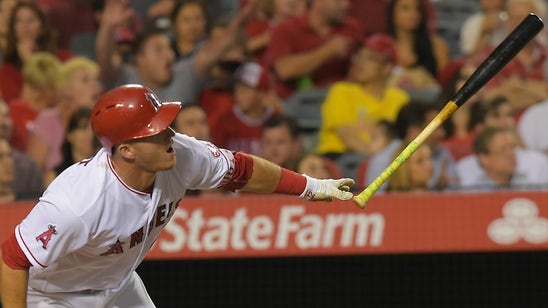 Mike Trout belts 413-foot home run on pitch that nearly hits the ground