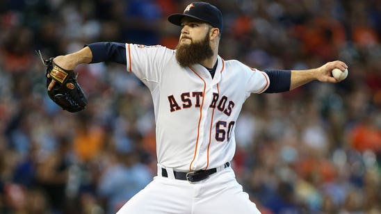 Keuchel strikes out career-high 13, Astros blank Rangers