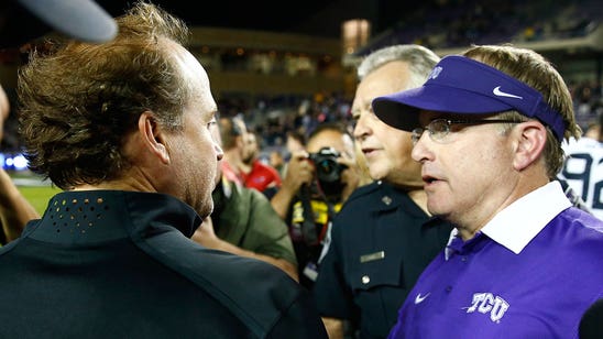 TCU's Patterson wonders why question posed to WVU's Holgorsen is big deal