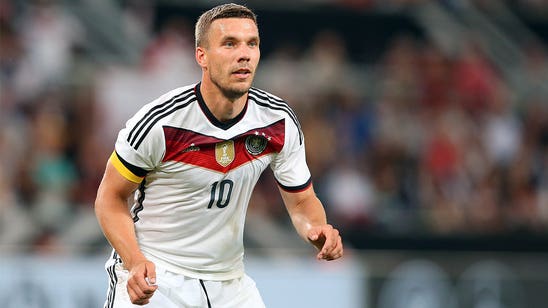 Lukas Podolski out of Germany's final Euro 2016 qualifiers with ankle injury