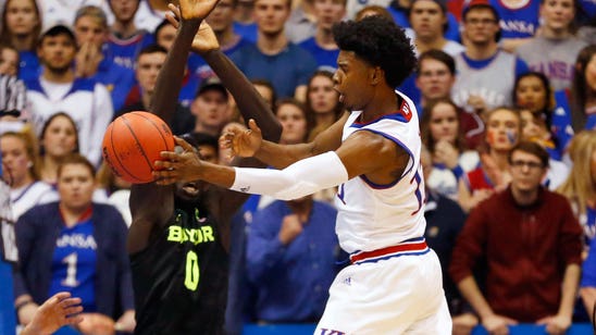 Jackson leads No. 3 Kansas to 73-68 win over No. 2 Baylor