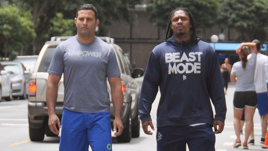 Tag team champs: Tareq Azim prepares Marshawn Lynch for imminent return