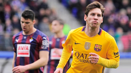 Messi scores twice as Barca coast past La Liga minnows Eibar