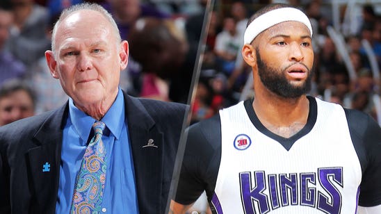 Kings' coach, center say all is good between them