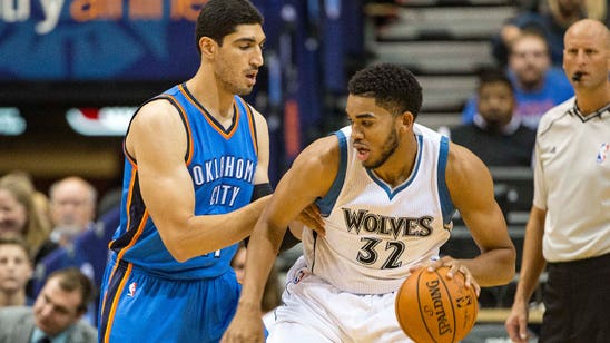 Thunder roll past Wolves in exhibition, despite Towns' solid night