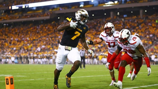 Kalen Ballage Ties NCAA Record with 8 Touchdowns vs. Texas Tech