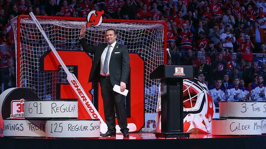 Stephane Matteau attends Brodeur's ceremony 'out of respect'